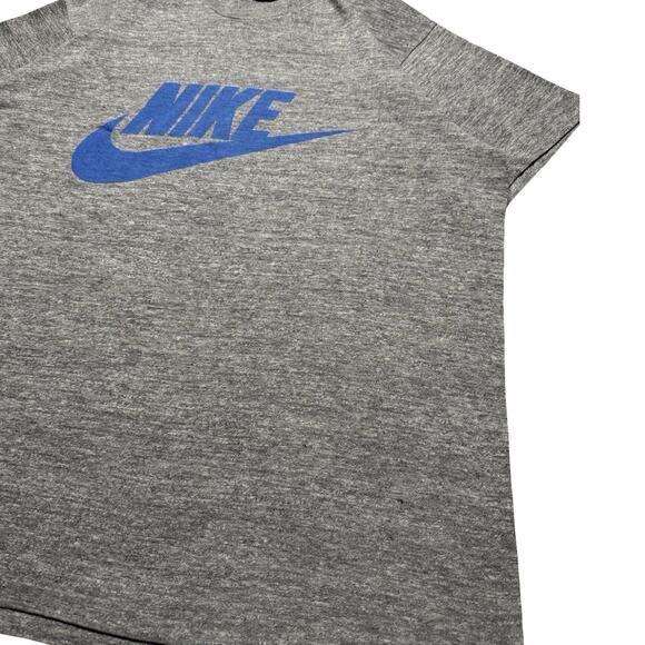 Vintage 70s 80s Nike Single Stitch Graphic T-Shirt Gray Short Sleeve L Rare - Picture 2 of 7